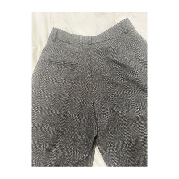 Reformation Grey Plaid Pants 0 - Picture 3 of 4